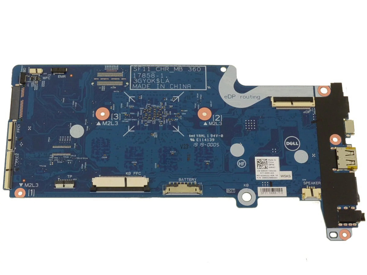OEM Chromebook 11 5190 2-in-1 Motherboard  Celeron N3350 1.1GHz 0NVK7 - New