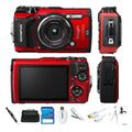 Olympus Tough TG-5 12.0-Megapixel liquid-immune Digital Camera - Ultra HD 4K Video F2.0 Wide Angle - Red/Black (Basic)