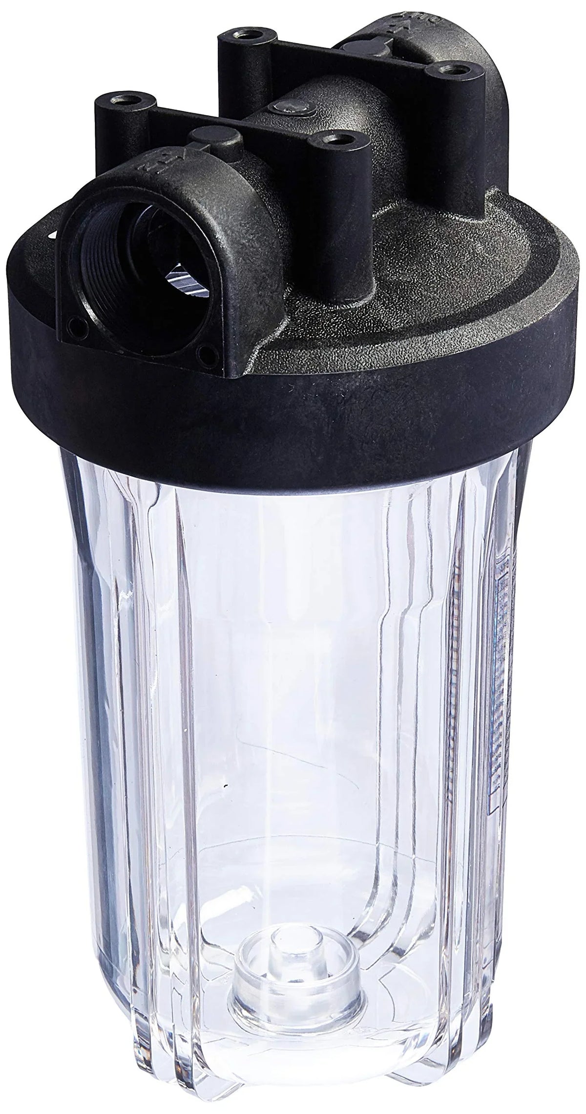 Hydronix HF45-10CLBK15 moisture Filter Housing 10" Big Blue Size - 1.5" Ports, Clear Body