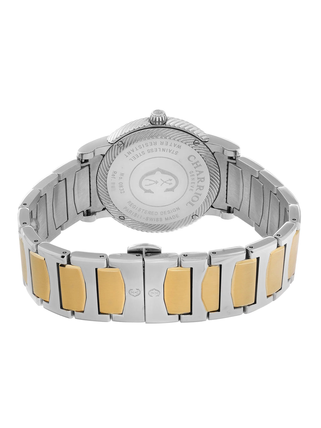 Charriol Parisii Two Tone Steel Silver Dial Quartz Men Watch P40SY2.931.001