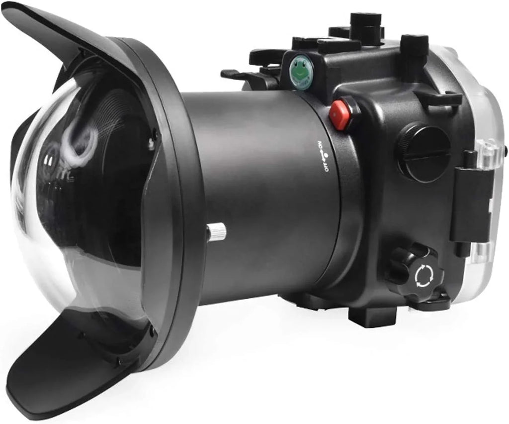Seafrogs [40M/130FT] Underwater Housing Waterproof Case w/ 6 Inch Dome Port Kit for  A7R IV A7R4 ILCE-7R IV appropriate with  FE 16-35mm F/4 28-70mm F3.5-5.6, 12-24mm F4 G Lens-Black