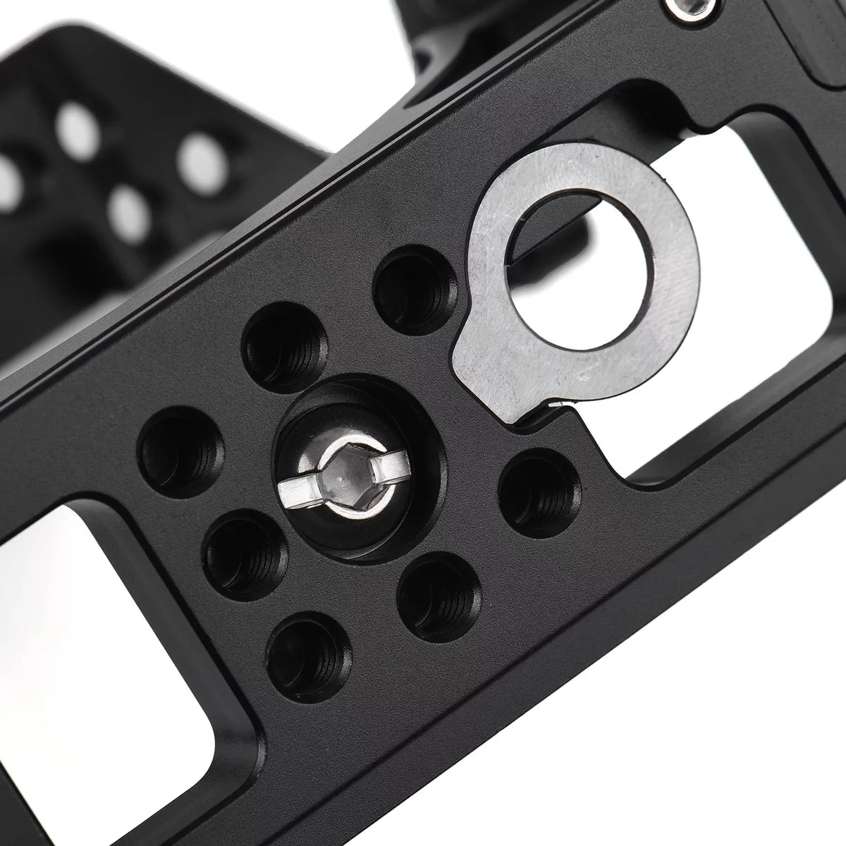 Andoer Cage Aluminum Alloy Video Cage with Cold Shoe Mounts Numerous 14 Inch Screw Holes Replacement for  A7IV/ A7M4/ A1/ A7R4/ A7S3