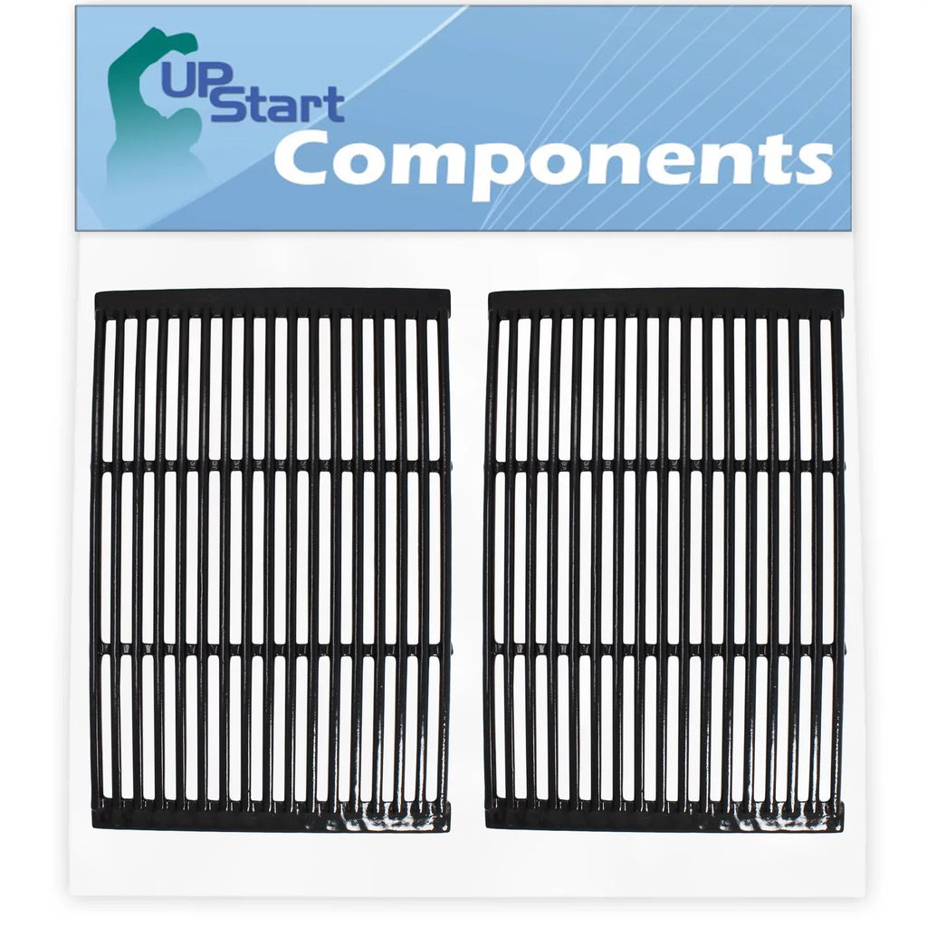 2-Pack BBQ Grill Cooking Grates Replacement Parts for Charmglow 810-6320-B - suitable Barbeque Porcelain Enameled Cast Iron Grid 19"