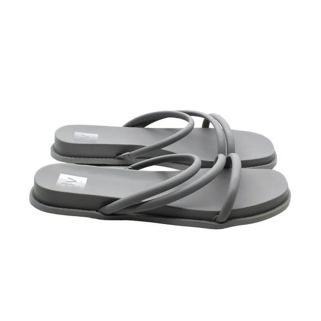 DV By Dolce Vita Womens Faux Leather Slides Strappy Sandals