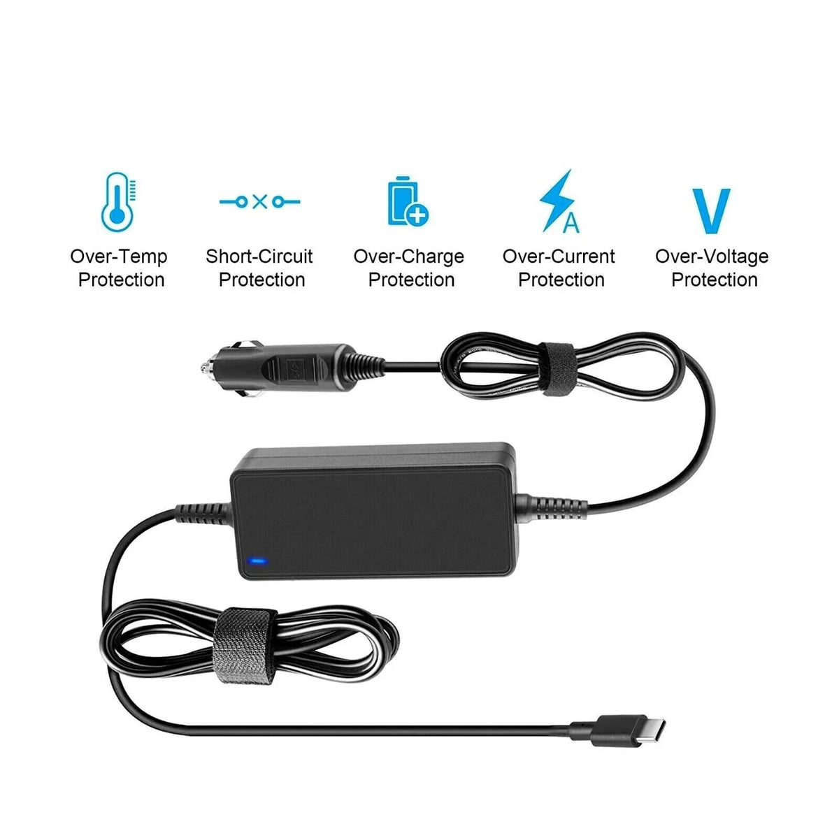 AMSK POWER Car Charger 65W USB-C for  ZBook Firefly 14 inch G10 A Mobile Workstation PC