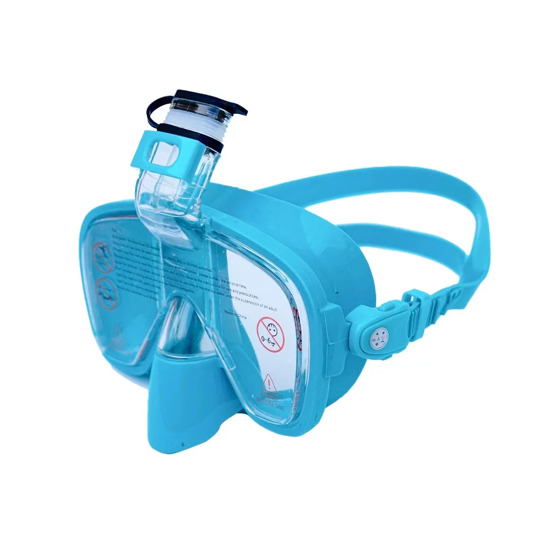 Maui and Sons Hi Half Snorkel Mask Blue