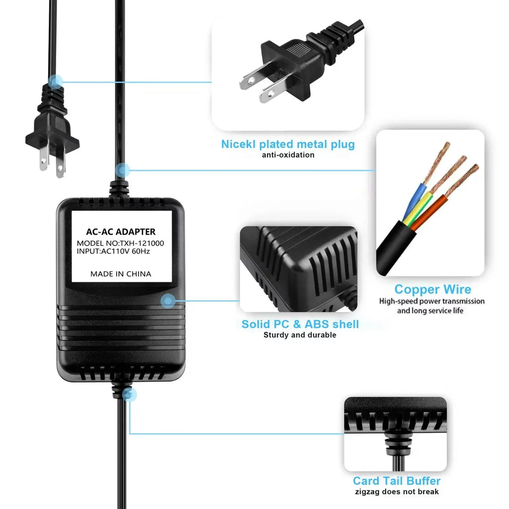 CJP-Geek AC to AC Adapter matching for Nintendo Gameboy Advance SP Neon Wall Clock Power Supply