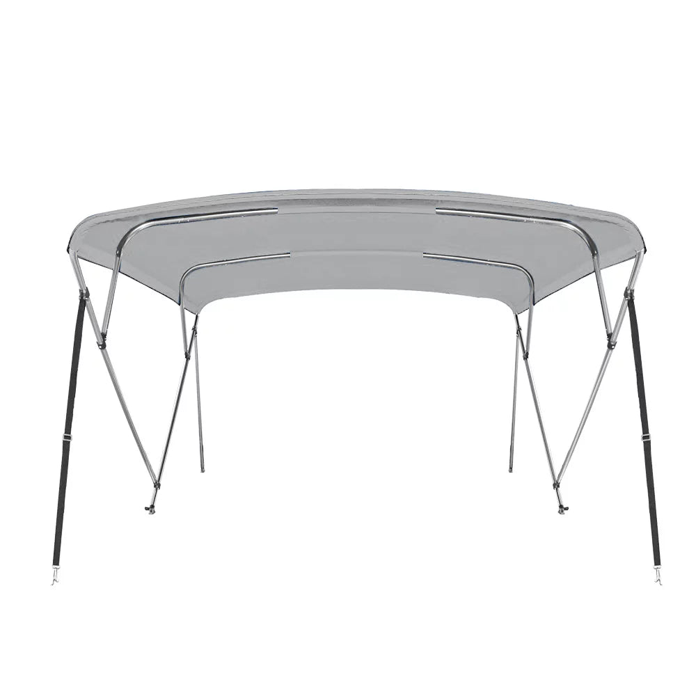 Long Gray. New Pontoon Bimini Top craft wrap 4 Bow 54" H 67" - 72" W 8 ft