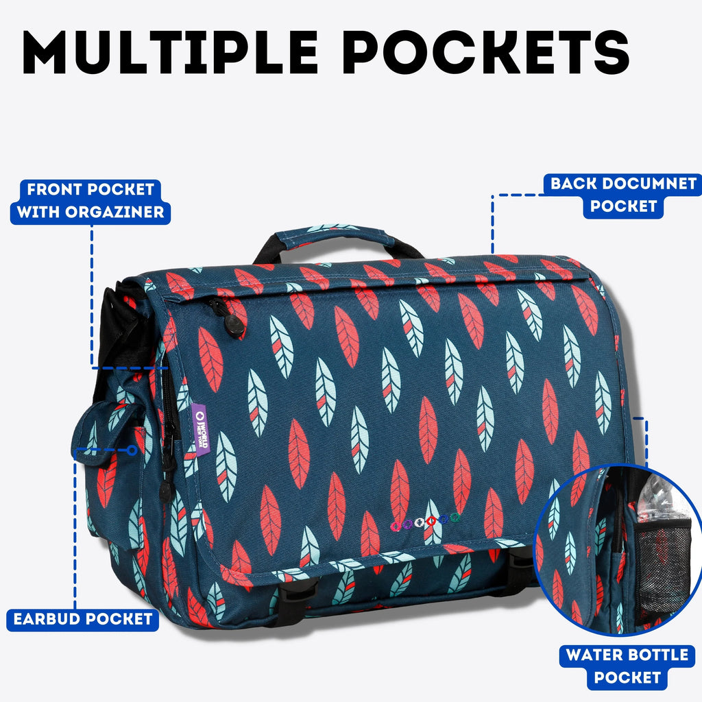 J World Unisex Thomas 16" Messenger Bag, Indi