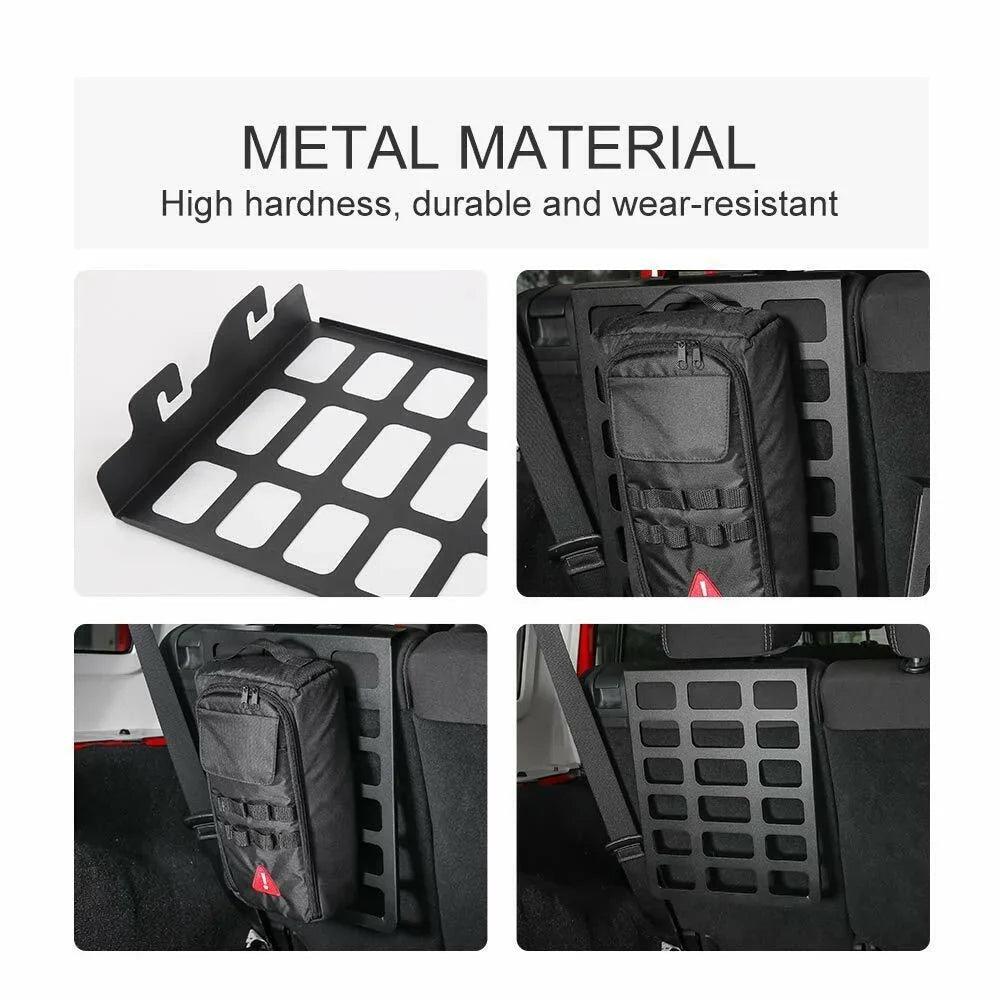 Teledu 1x Car Rear Backrest Trunk Shelf Rack Storage Holder