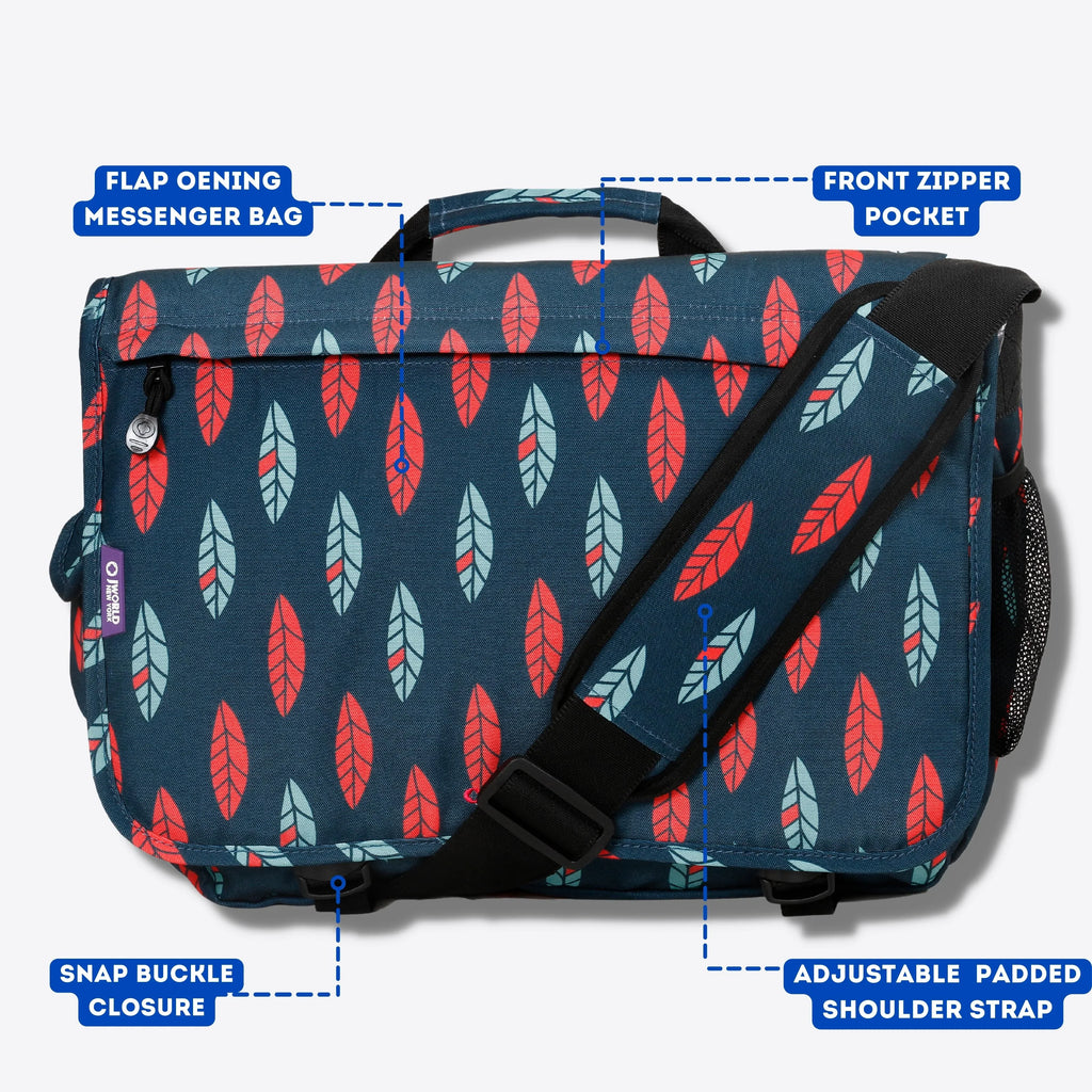 J World Unisex Thomas 16" Messenger Bag, Indi