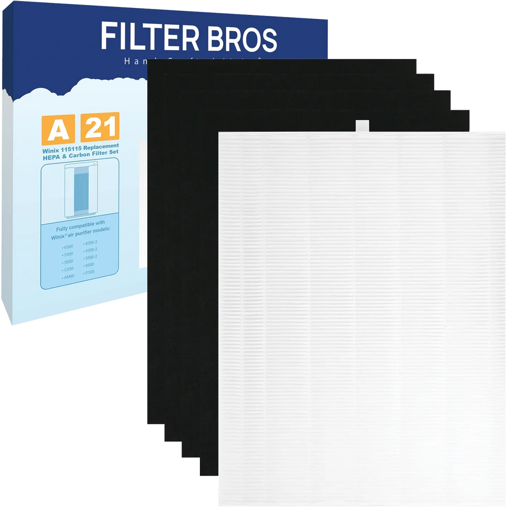 Filter Bros HEPA Replacement Filter A appropriate with Winix 115115 Plasmawave Series Home Air Purifiers 6300, P300, 5300, 5500, 5500-2, 5300-2, 6300-2, 9500, C535