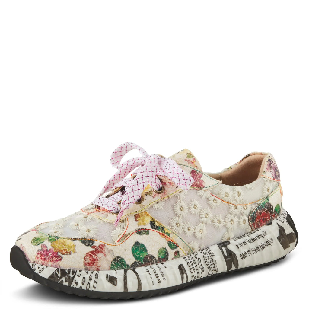 Spring Step L'Artiste Women's Daisymae Fashion Sneaker Beige Multi EU 36 / US 5.5-6
