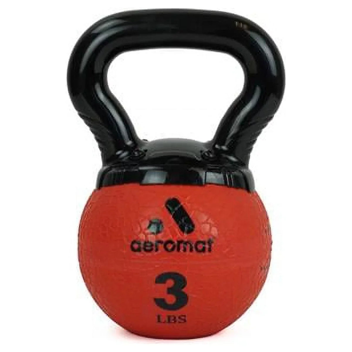 AGM Group  3 lbs 2021 Aeromat Elite Mini Kettlebell Medicine Ball, Red - New Handle