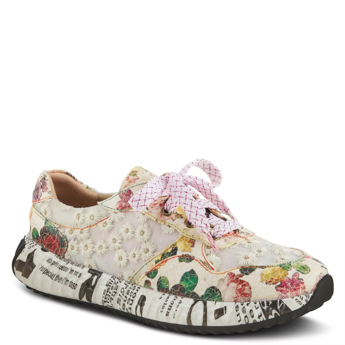Spring Step L'Artiste Women's Daisymae Fashion Sneaker Beige Multi EU 36 / US 5.5-6