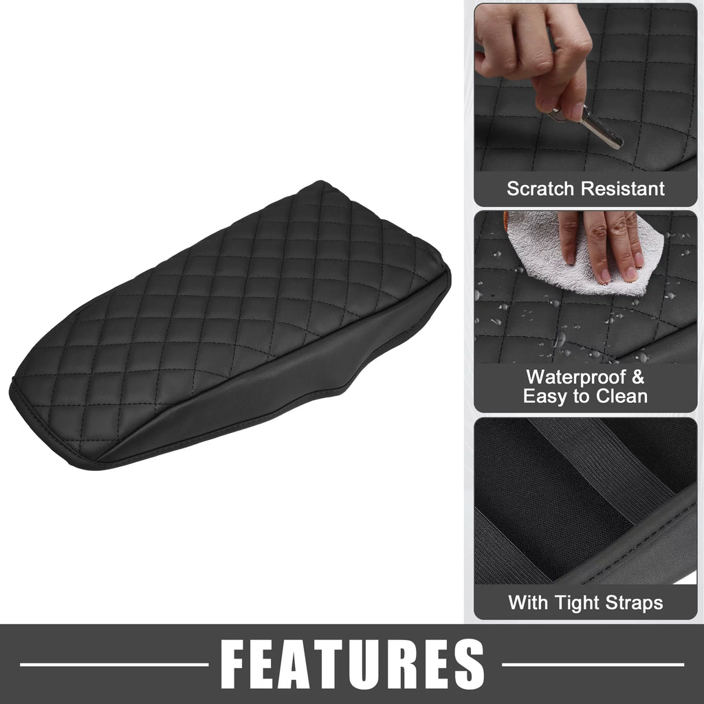 Unique Bargains Car Center Console Pad Waterproof Armrest Seat Box shield Protector for  Bronco Sport 2020-2023 Black