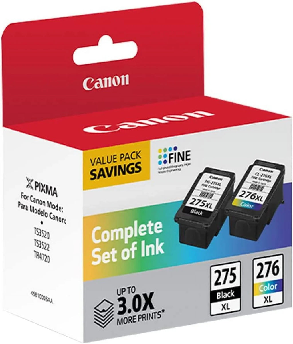 Multicolor Ink for Printer PG-275 XL / CL-276 XL matching to PIXMA TS3520, TS3522 and TR4720 Printers