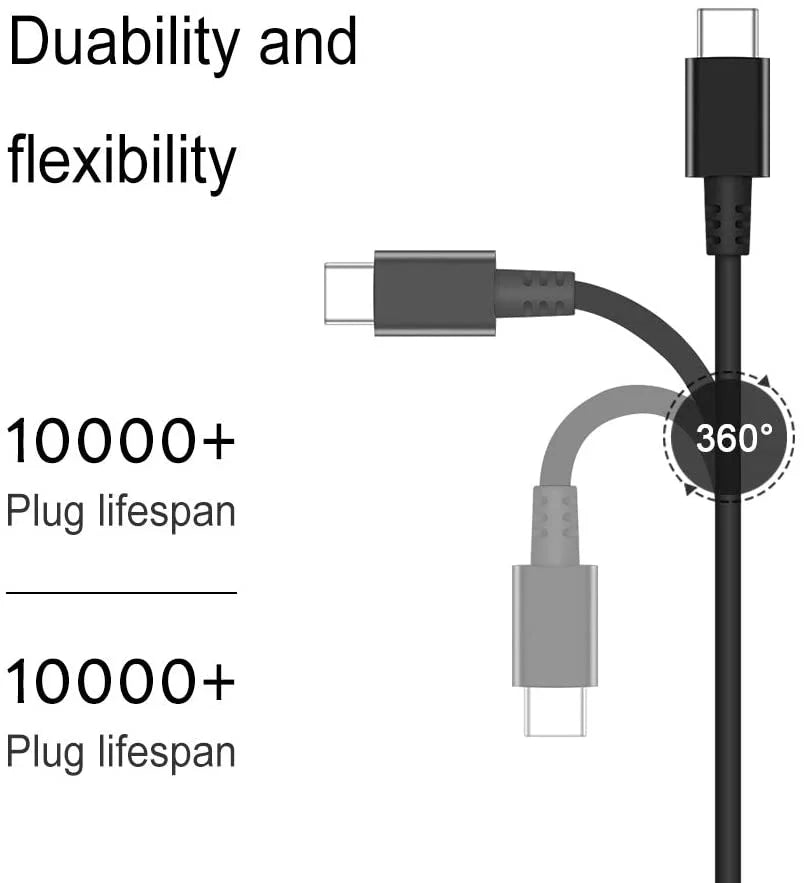 45W USB-C Adapter Charger for  ADLX45YAC2A ADLX45YCC2A ADLX45YCC3A