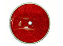 Reflector - Center Hole Mount - Red (140 Pack). Cortina 13-099-32 3-3/8" Dia