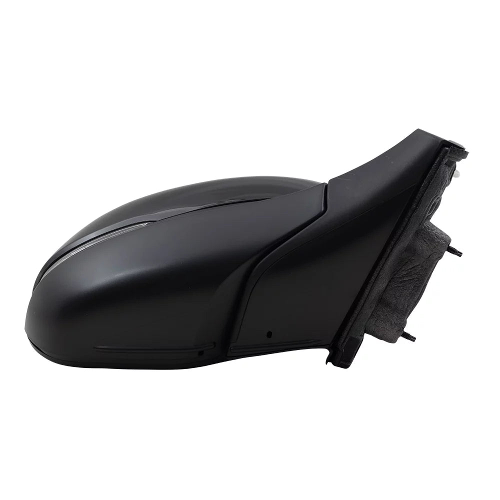 Brock Aftermarket Replacement Passenger Right Power Door Mirror Assembly Paint To Match Black Manual Folding With Heat-Signal-Memory Without Auto Dimming-Side View Camera