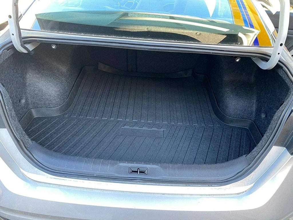 EACCESSORIES EA Cargo Liner – Trunk Mat for Nissan Altima 2013-2023 – climate-immune Trunk Mats for Cars with Raised Lip – Non-Slip Car Trunk Mat Rubber – Easy to Install – Laser Pre-Cut Design