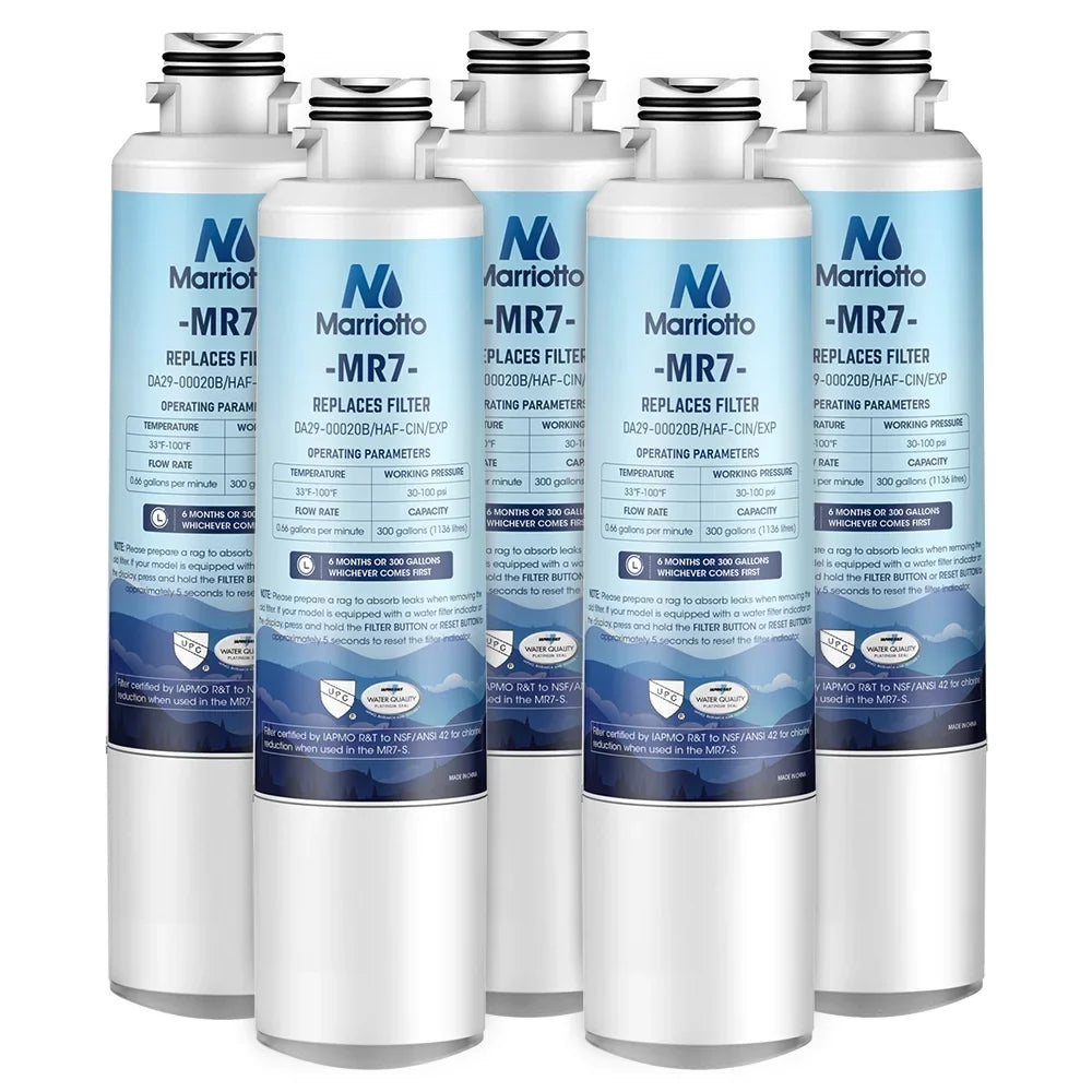 MARRIOTTO DA29-00020B Replacement liquid Filter for DA29-00020B, HAF-CIN/EXP, RF4267HARS, 5 Pack