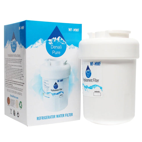 5-Pack Replacement for General Electric CFCP1NIZBSS Refrigerator liquid Filter - matching with General Electric MWF, MWFP Fridge aqua Filter Cartridge - Denali Pure Brand