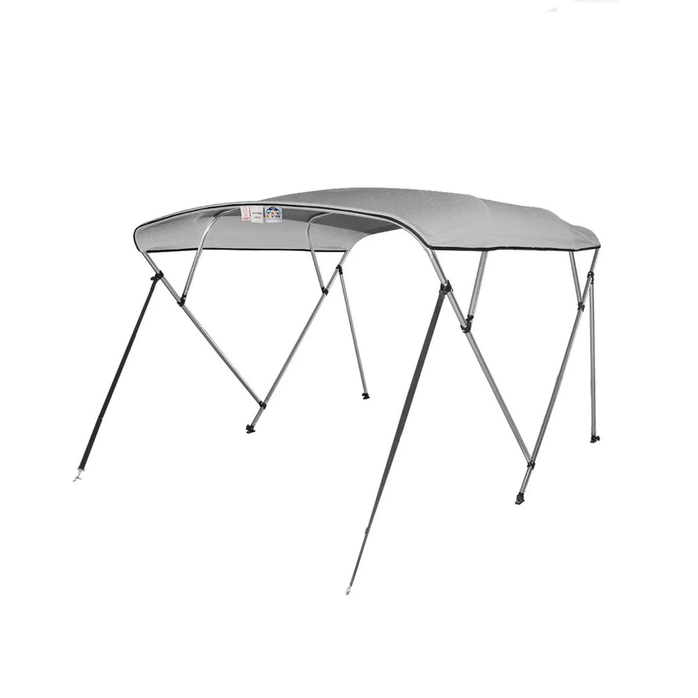 Long Gray. New Pontoon Bimini Top craft wrap 4 Bow 54" H 67" - 72" W 8 ft