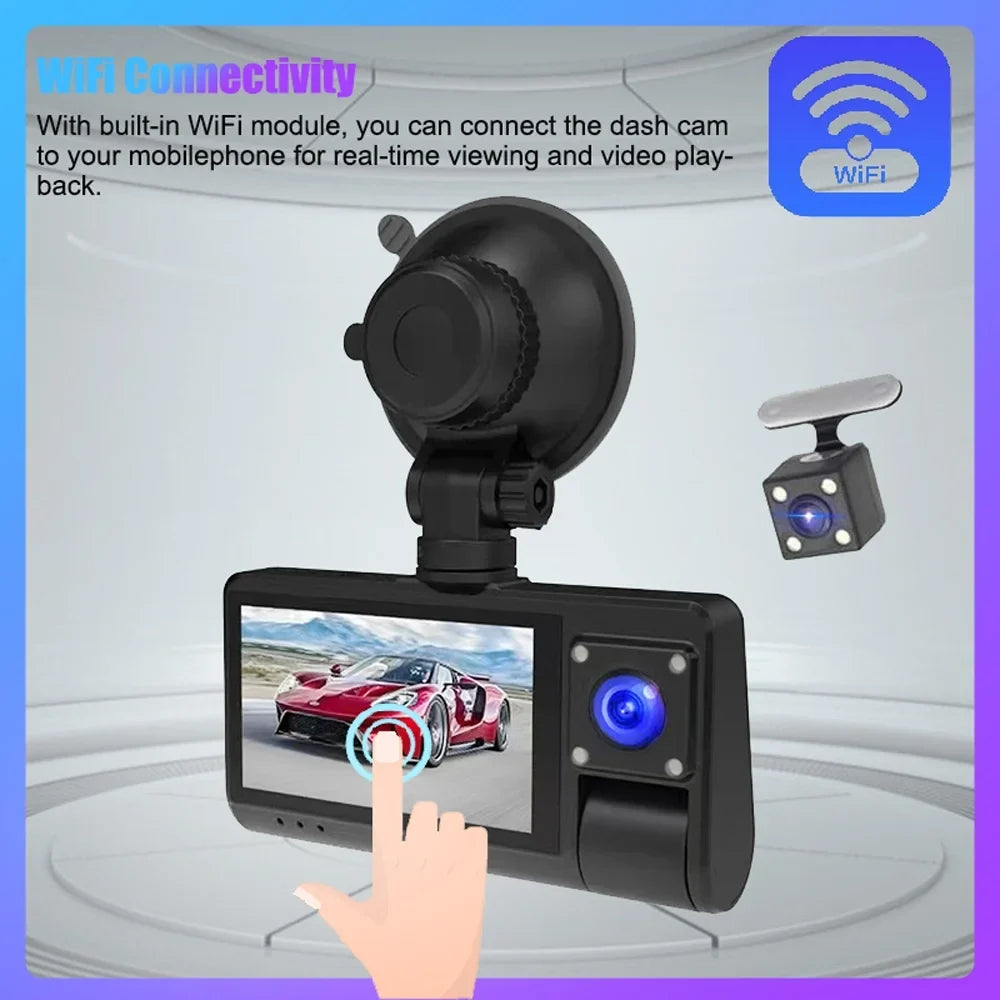GoolRC Dash Camera,Clear Screen Car Camera Car Rearview Dash Cam Wifi Clear Screen Car Touched Screen Video Wide Camera Screen Dash Camera Screen Cam Camera Video Owsoo Dash Auto Safety Cam 3 Cameras
