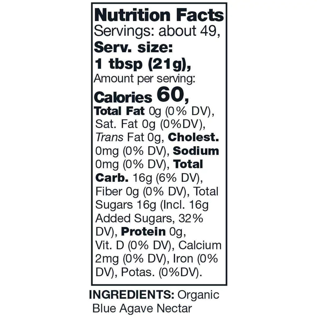 KS Organic Blue Agave, 36 oz, 2-count