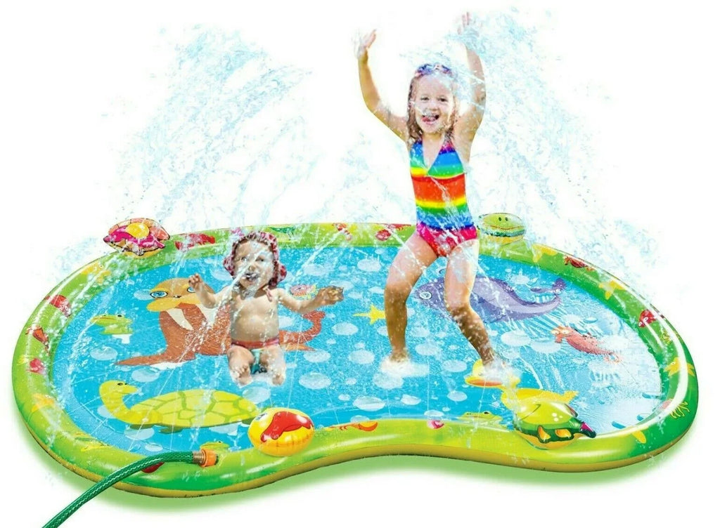 Sprinkler Splash Mat, Kids Pool, Outdoor Lawn aqua Toys, Splash Pad, Wading Swimming Pool, Inflatable Splash Sprinkler Pad