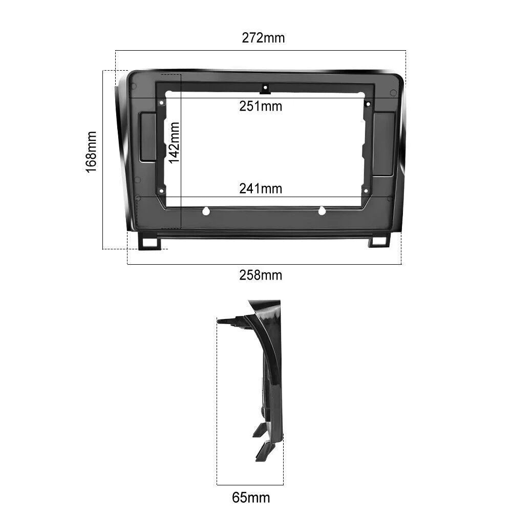 Android 12 Car Stereo Radio for  Tundra (07-13) Sequoia (08-17), 4+32GB GPS Navigation 10.1 Inch QLED Touchscreen Carplay/Android Auto DSP +AHD Camera