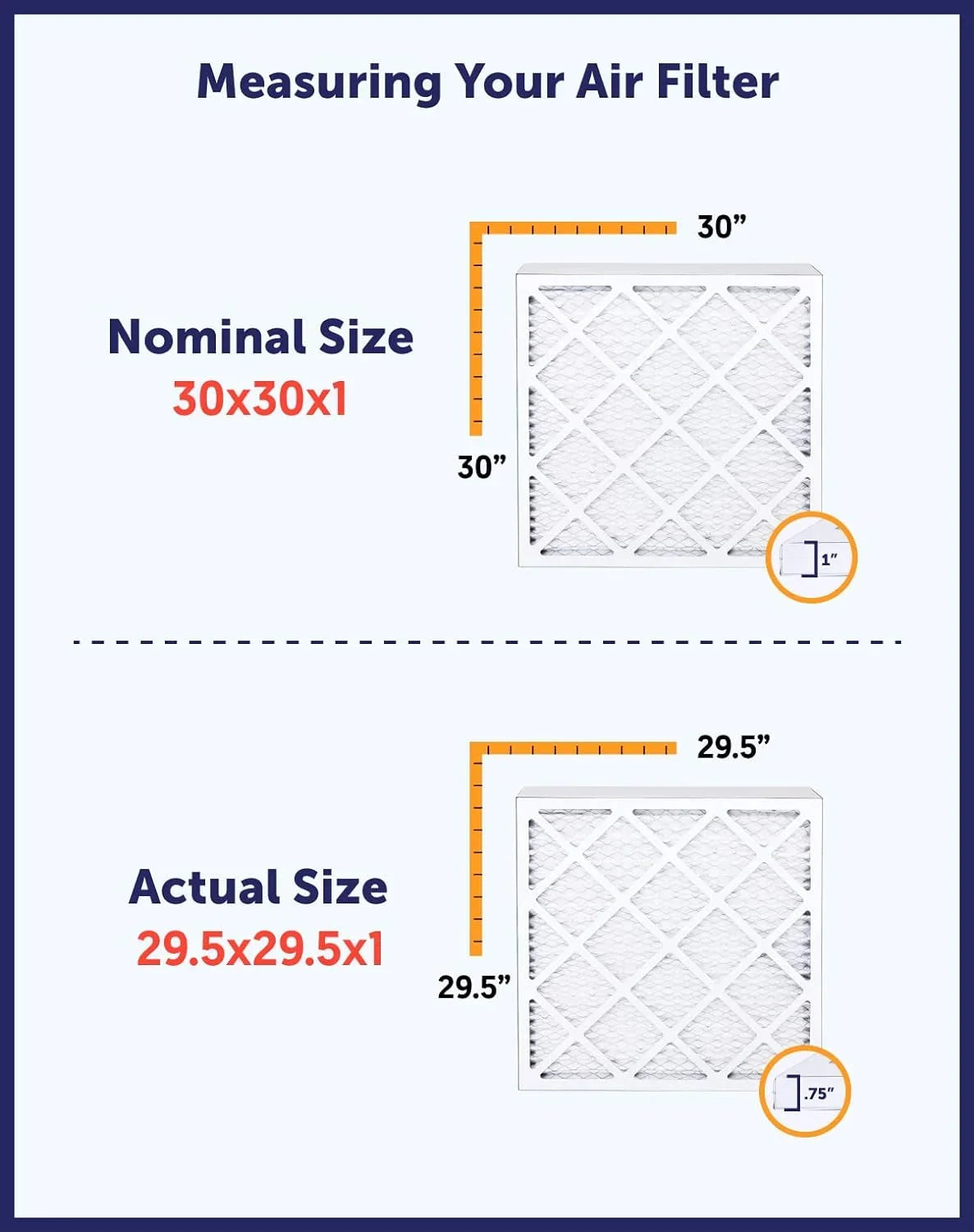 Filter King 15.5x53.5x1 Air Filter | 4-PACK | MERV 8 HVAC Pleated A/C Furnace Filters | MADE IN USA | Actual Size: 15.5 x 53.5 x .75"