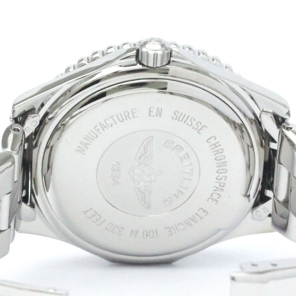 Pre-Owned Polished BREITLING Chronospace Steel Quartz Mens Watch A56012.1 BF563779 (Good)