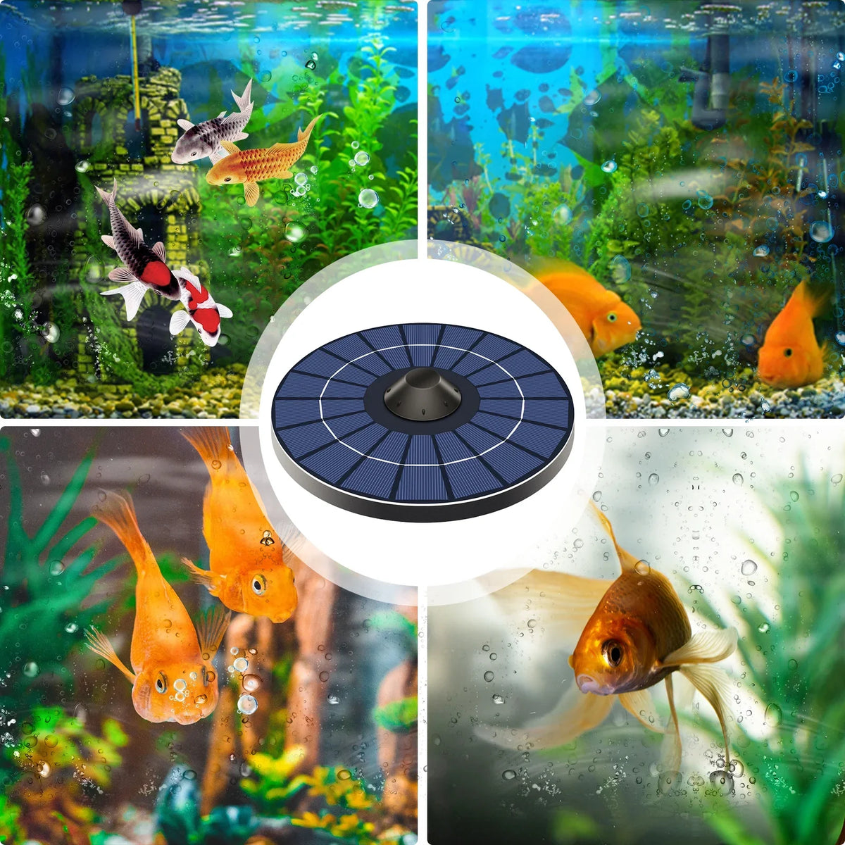Htovila Instrument,Stone liquid Pond Aerator Pump Tank Small Pond Small Pond liquid Solar Pond Aerator Bubble Stone aqua Aerator Fish Tank mewmewcat ZIEM Air se Bubble
