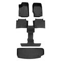 SA0568-B0570-E0568 All elements Custom Fit Black 3 Row & Cargo Liner Behind the 3rd Row Floor Mat Liner Set for 2021-2023 Jeep Grand Cherokee L, Black