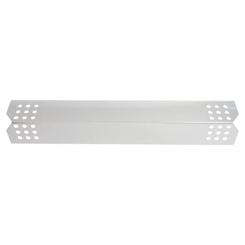 4-Pack BBQ Grill Heat Shield Plate Tent Replacement Parts for Part Number 97451 - matching Barbeque Stainless Steel Flame Tamer, Guard, Deflector, Flavorizer Bar, Vaporizer Bar, Burner shield 16 1/8"