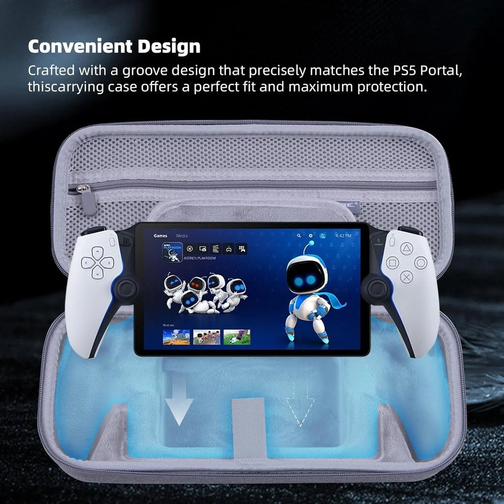 Kothab Carrying Travel Storage Case suitable with Playstation Portal Remote Player, Protective protector Case for PS5 Portal-Shockproof Anti-Scratch, Playstation Portal Accessories