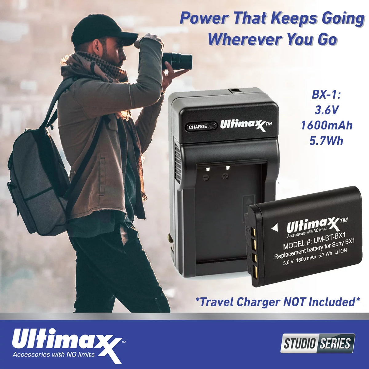 Ultimaxx Starter  ZV-1F Camera Bundle (White) - Includes: 64GB Ultra Memory Card, Replacement Battery, Protective UV Filter & More (15pc Bundle)