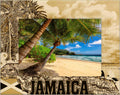 Jamaica Laser Engraved Wood Picture Frame Landscape (8 x 10)