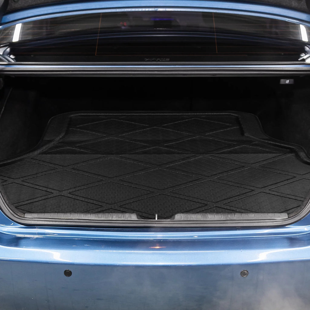 Unique Bargains Black Rear Trunk Tray Boot Liner Cargo Floor Mat shield for Honda Accord 7 04-07