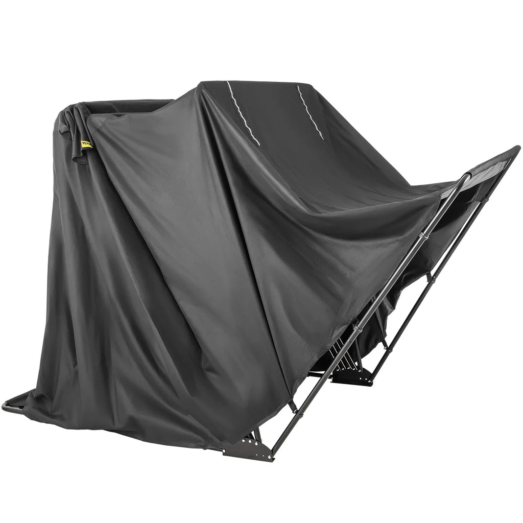 BENTISM Heavy Duty Motorcycle wrap Storage Sheds Garage All Season Outdoor Protection,600D Oxford Durable and Tear Proof Waterproof with Lock-Holes & Storage Bag,Fits up to 106"