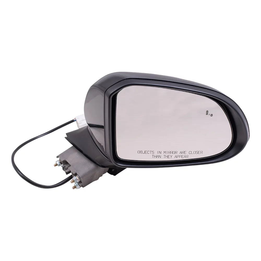 Brock Aftermarket Replacement Passenger Right Power Mirror Textured Black without Heat-Signal-Camera matching with 2019 Hyundai Santa Fe