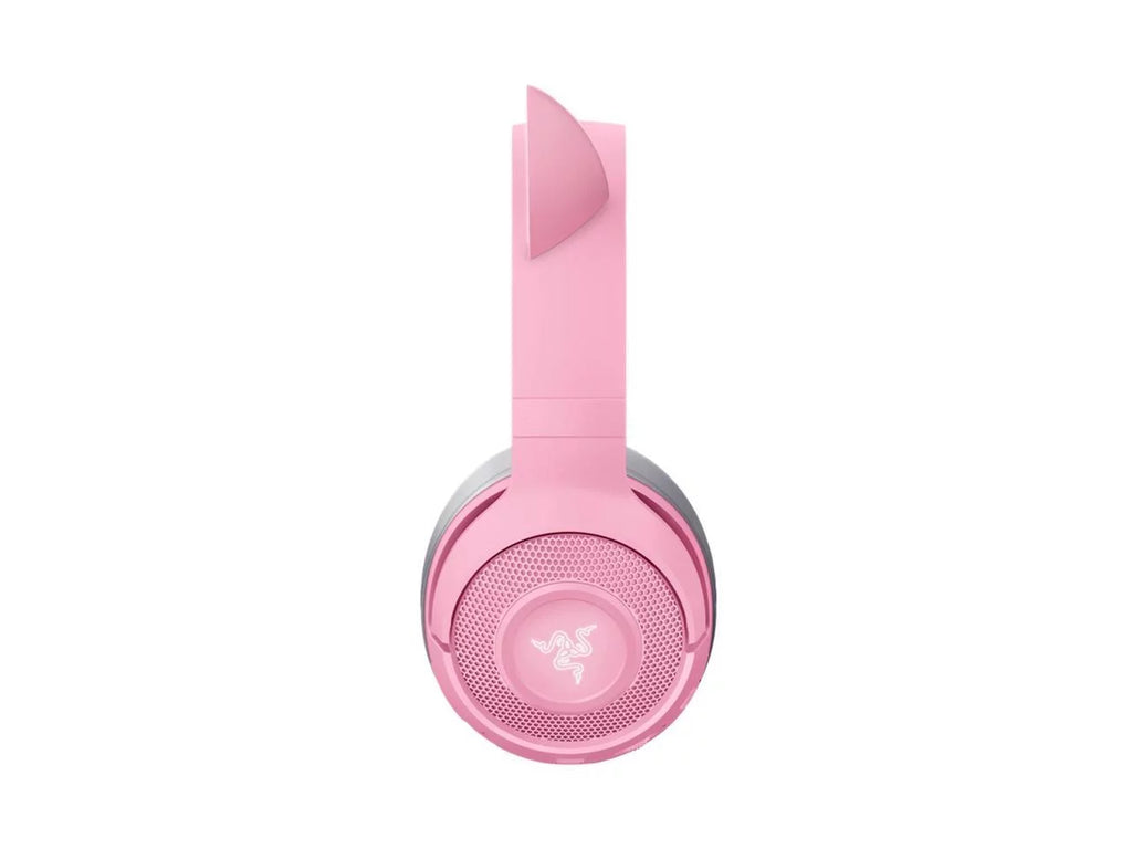Kraken BT Kitty Edition: Bluetooth 5.0-40ms Low Latency Connection - Custom-Tuned 40mm Drivers - Beamforming Microphone - Powered by  Chroma - Quartz Pink