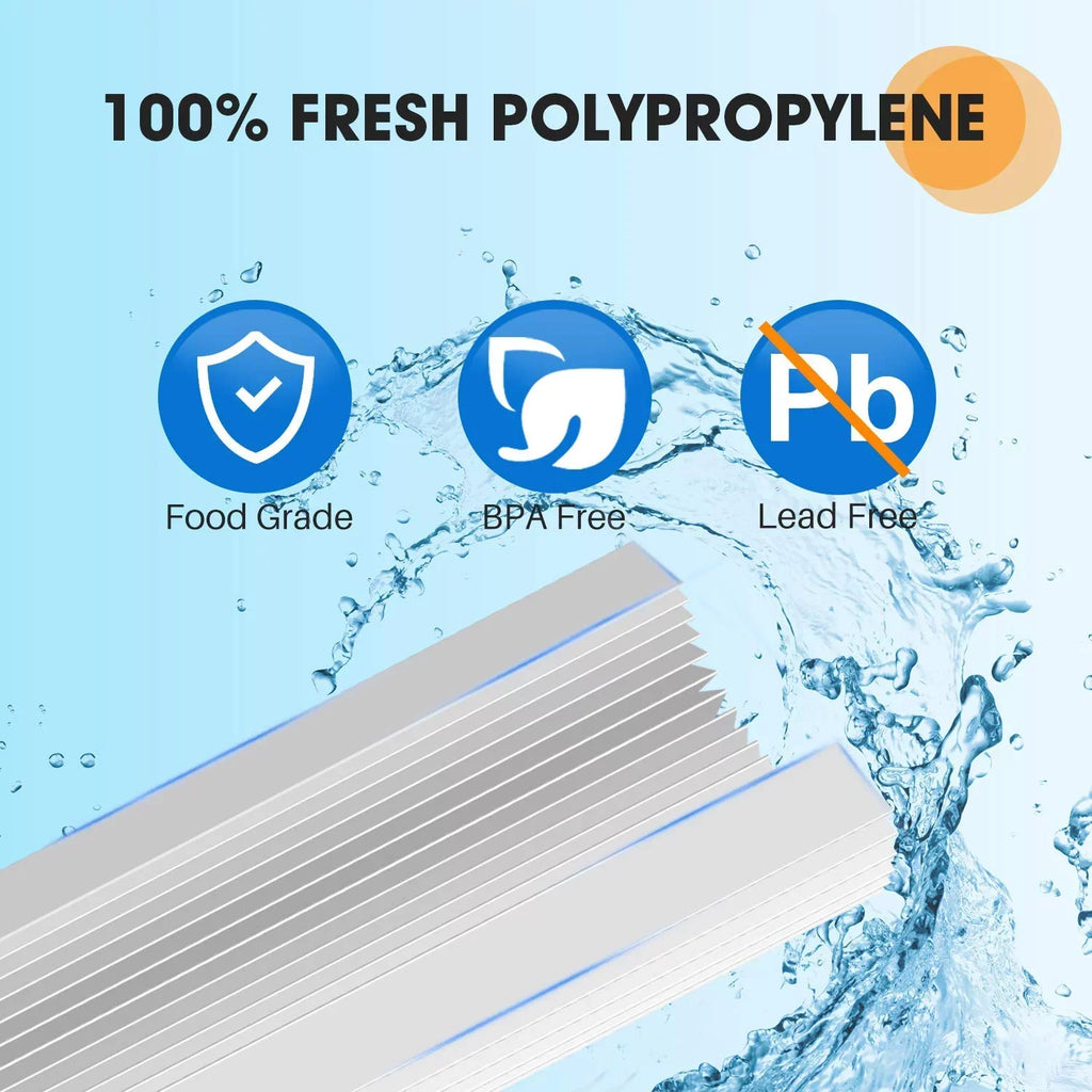 PUREPLUS FXHSC 10" x 4.5" Whole House liquid Filter, Replacement for GE FXHSC, Culligan R50-BBSA, Pentek R50-BB and DuPont WFHDC3001, American Plumber W50PEHD, GXWH40L, Pack of 2