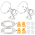 Maymom Pump Parts appropriate with Medela Pump in Style Pumps Not for Pump in Style with MaxFlow (15mm Flanges)