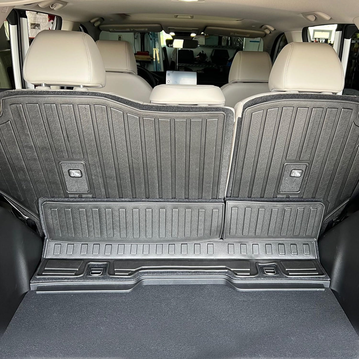 Seat Back Protector fit Honda CR-V 2023-2024 Backrest Protector for Honda CR-V 2023 2024 Suv Accessory Black Rear Trunk Backrest Mat