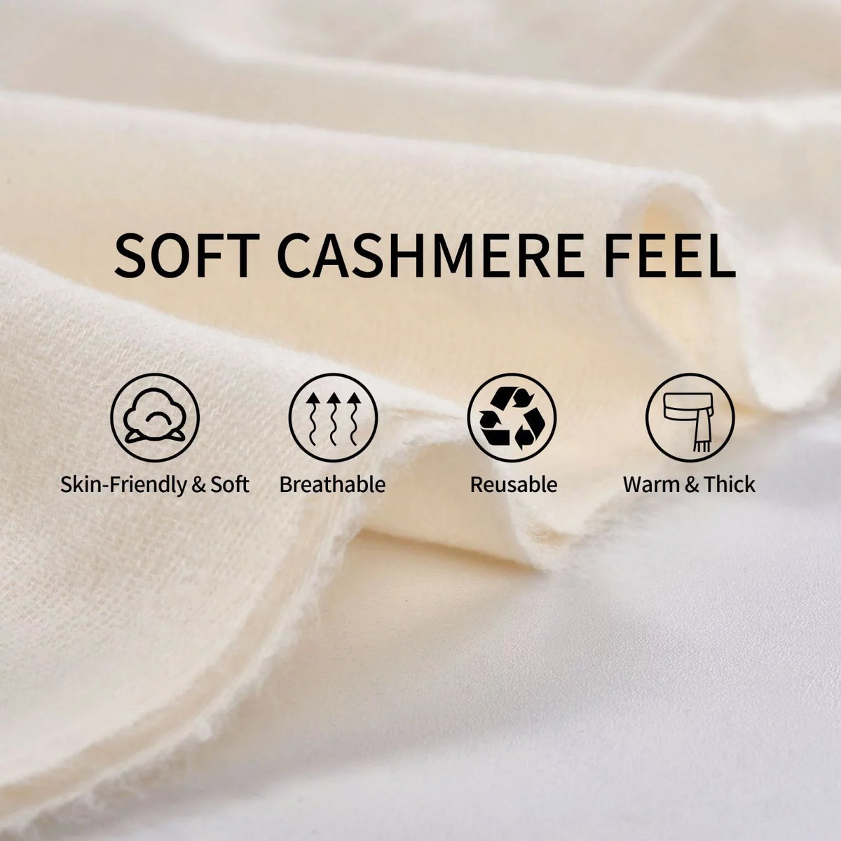 Patrick's Day5. Bingfone Soft Cashmere Feel Scarf For Women Elegant Art Print Winter Warm Scarves Large Shawl Wrap Gifts- Happy St