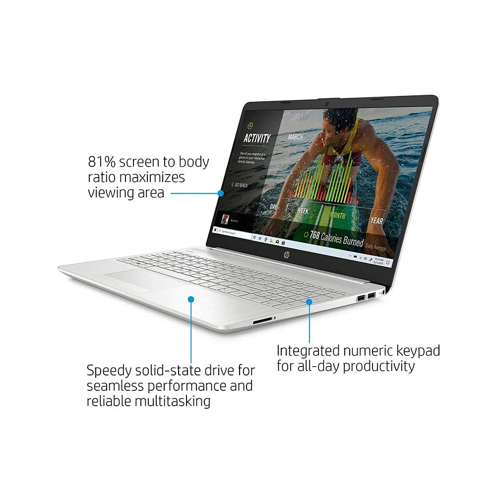 2021 15.6" FHD Laptop Computer, 11th Gen  Core i5-1135G7(Beats i7-1065g7), 12GB DDR4 RAM, 512GB PCIe SSD,  Iris Xe Graphics, HD Webcam, Stereo Speakers, Windows 10, Silver, 32GB USB Card