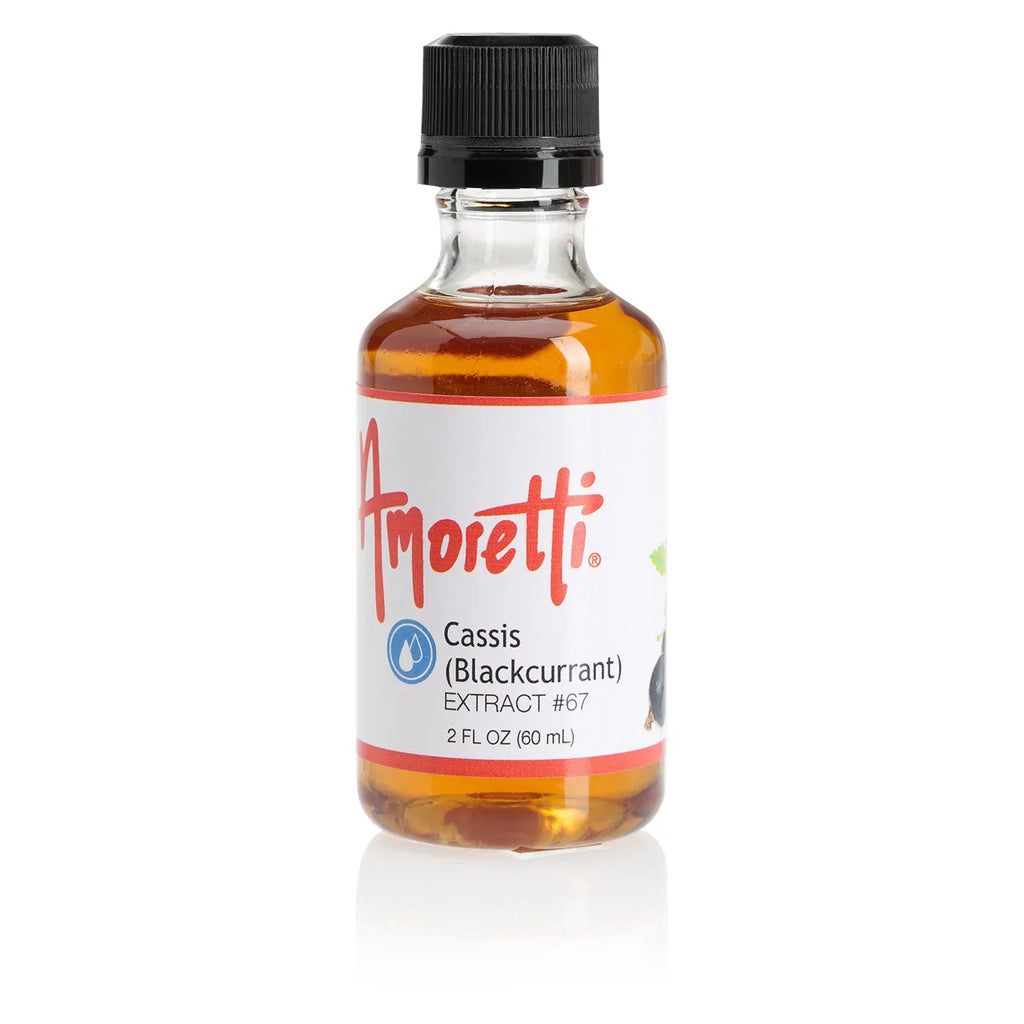 Amoretti - Cassis (Blackcurrant) Extract moisture Soluble 4 oz - Highly Concentrated & Perfect For Pastry, Savory, Brewing, and more, Preservative Free, Vegan, Kosher Pareve, Keto Friendly